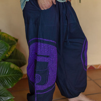 Aladin Pants Tri-Geo Print