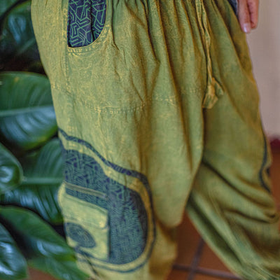 Aladin Pants Tri-Geo Print