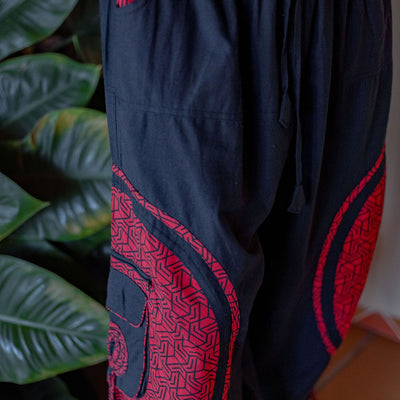 Aladin Pants Tri-Geo Print