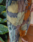 Patchwork circle Aladin pants