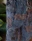 Patchwork circle Aladin pants