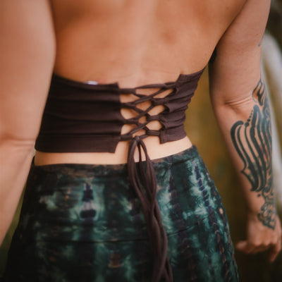 Jungle Heat Yoga Shorts Dark Green Serpent