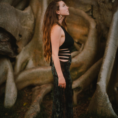 Panthera Pants Dark Green Serpent