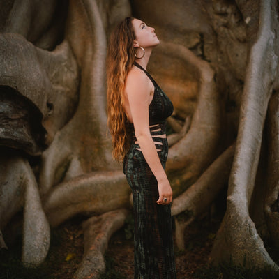 Panthera Top Dark Green Serpent