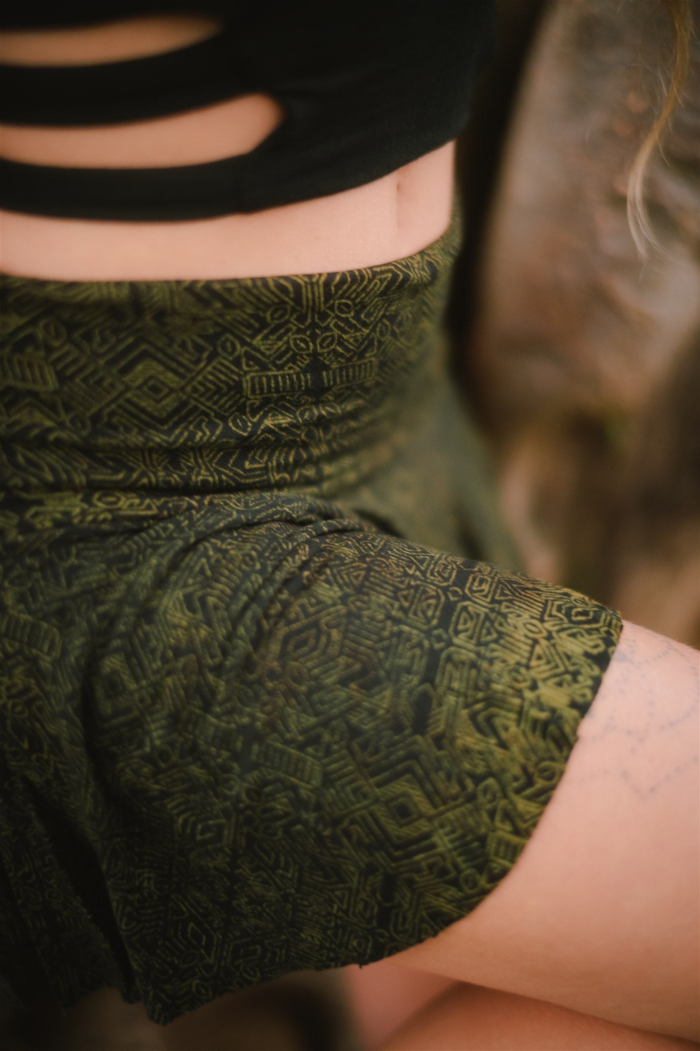 Zumba Skort Green Geo-Leaf