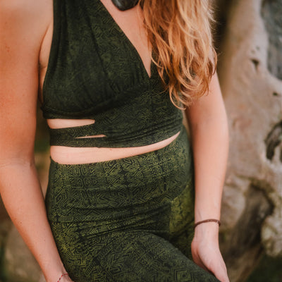Wild-Flare Green Geo-Leaf