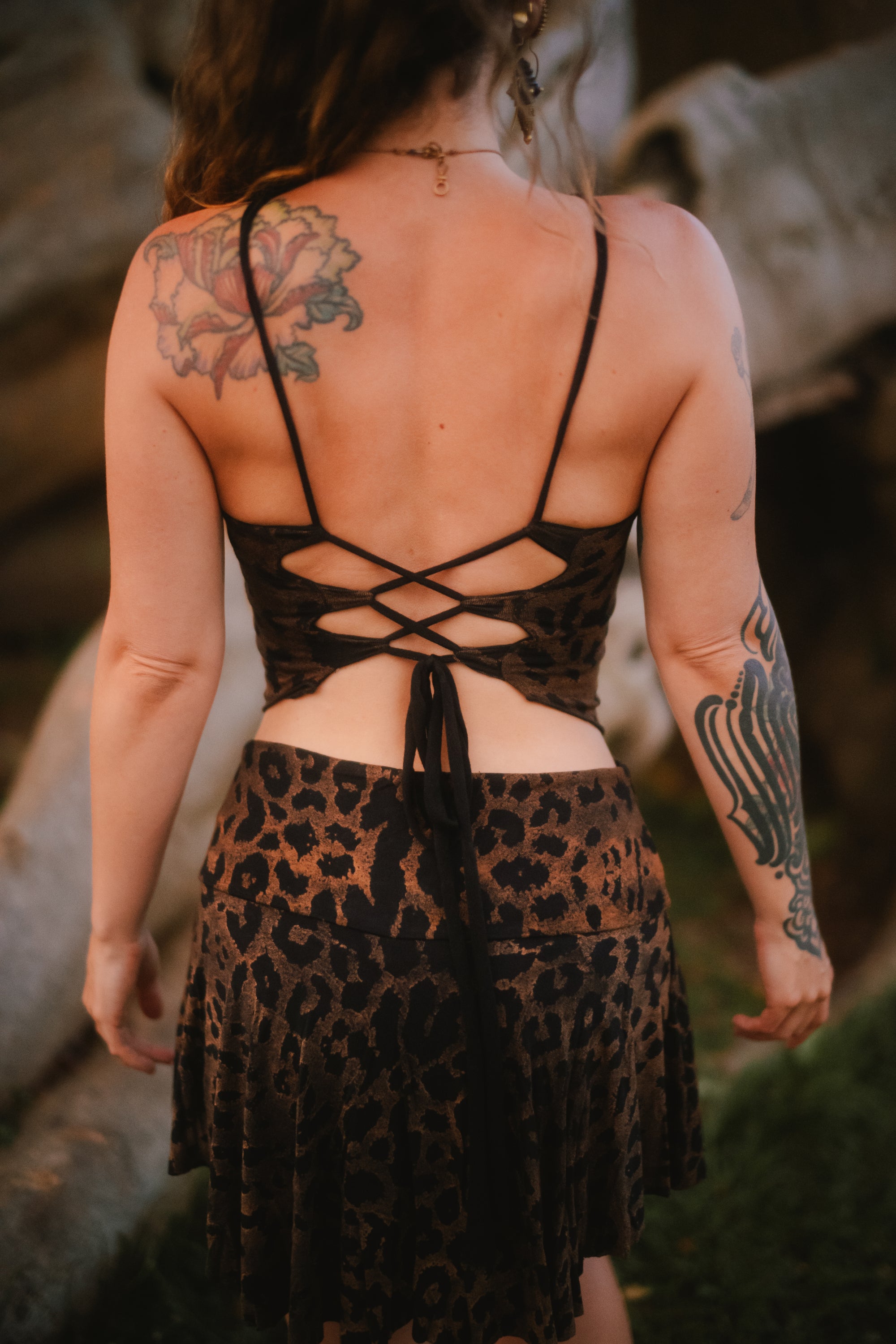 Viper Cut Top Leopard