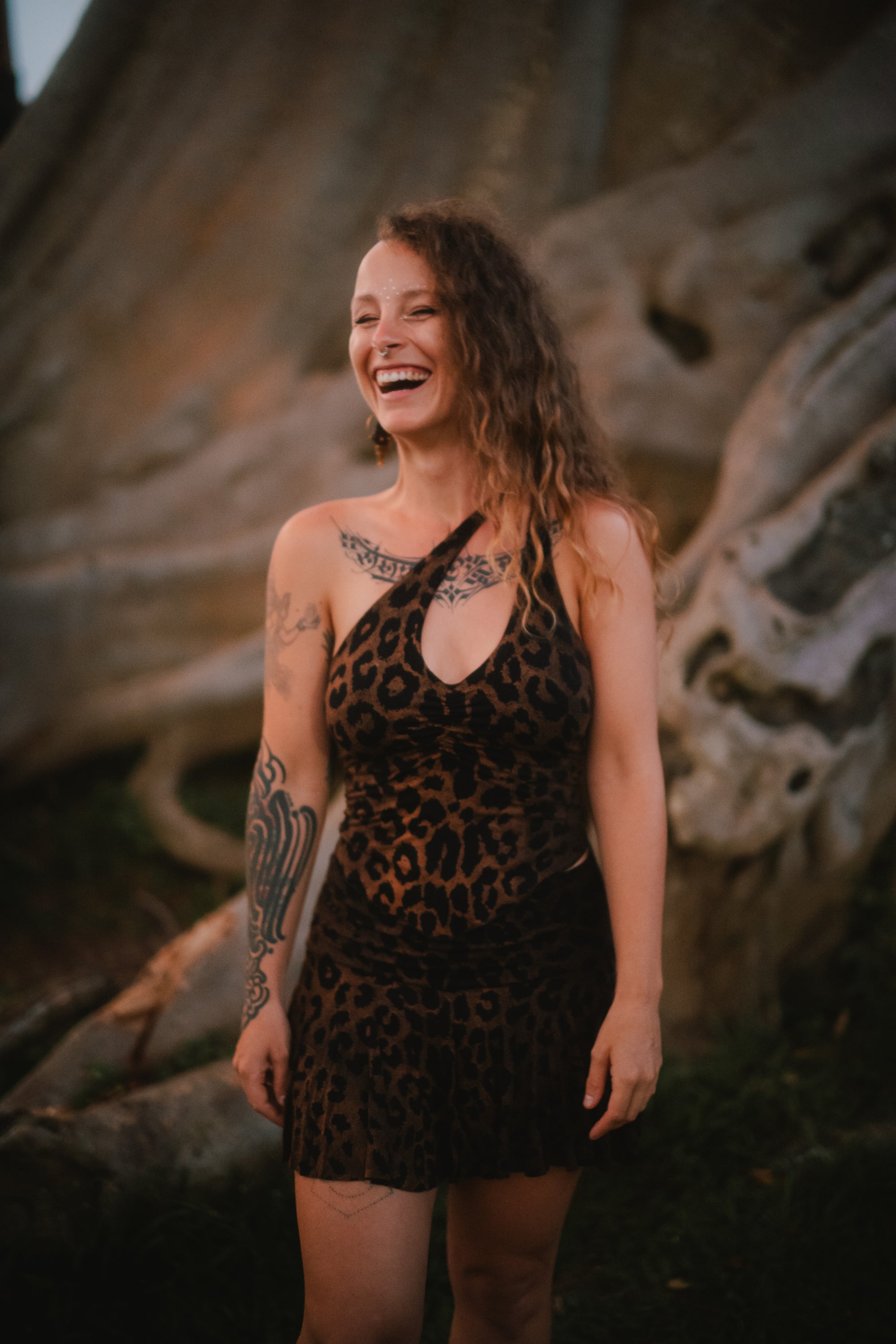 Viper Cut Top Leopard