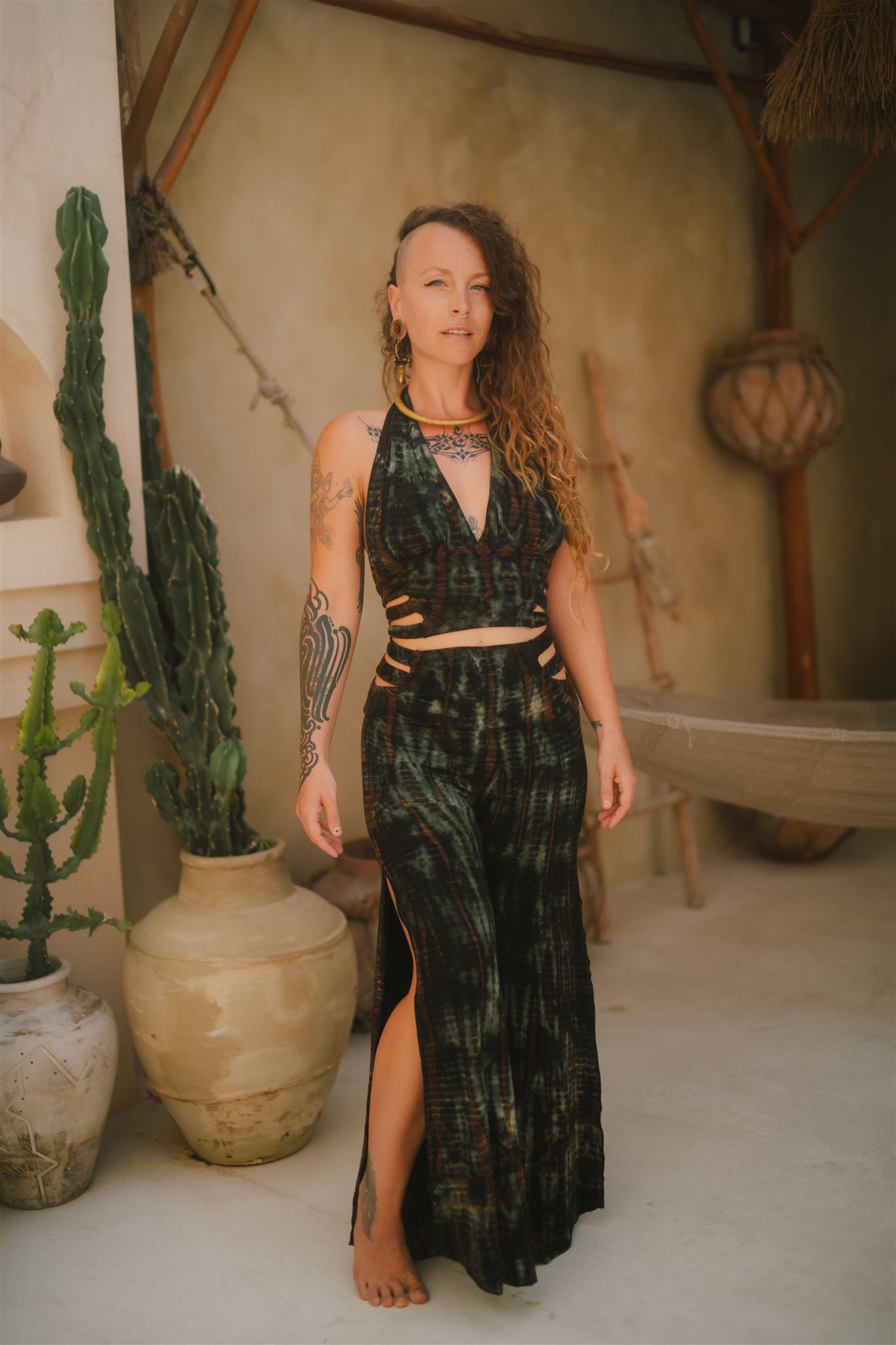 Panthera Top Dark Green Serpent