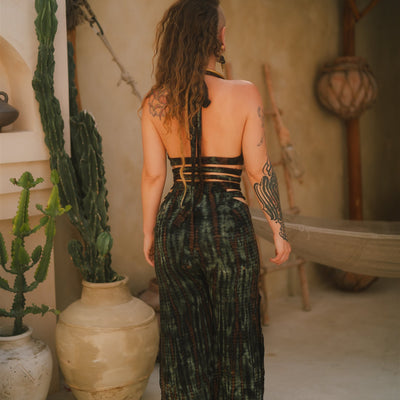 Panthera Pants Dark Green Serpent