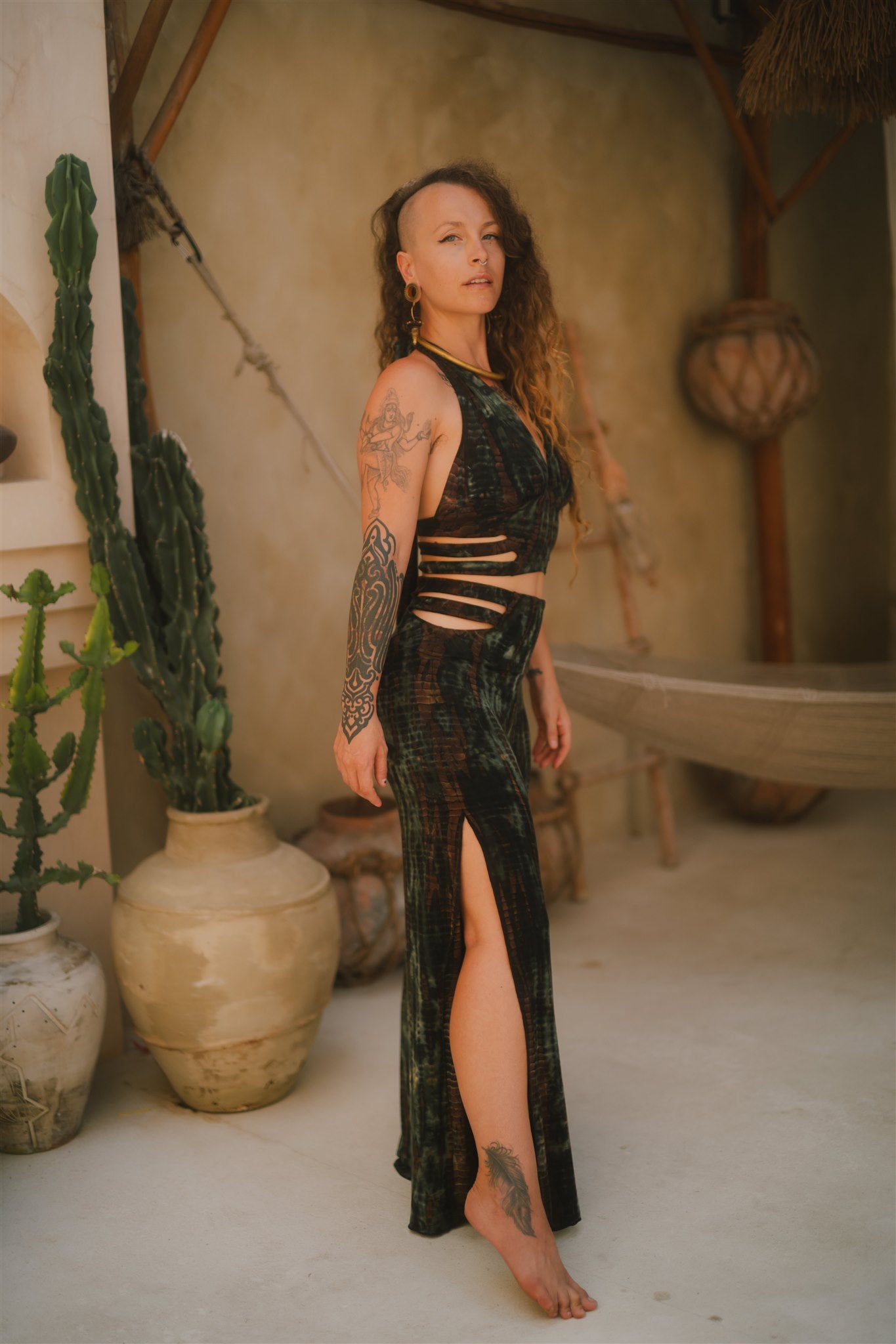 Panthera Top Dark Green Serpent