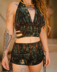 Jungle Heat Yoga Shorts & Panthera Top