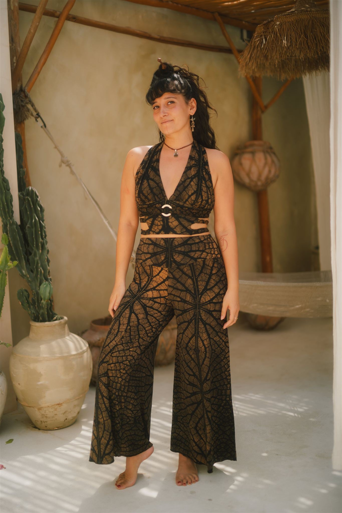 Veil Falls Pants Brown Leaf