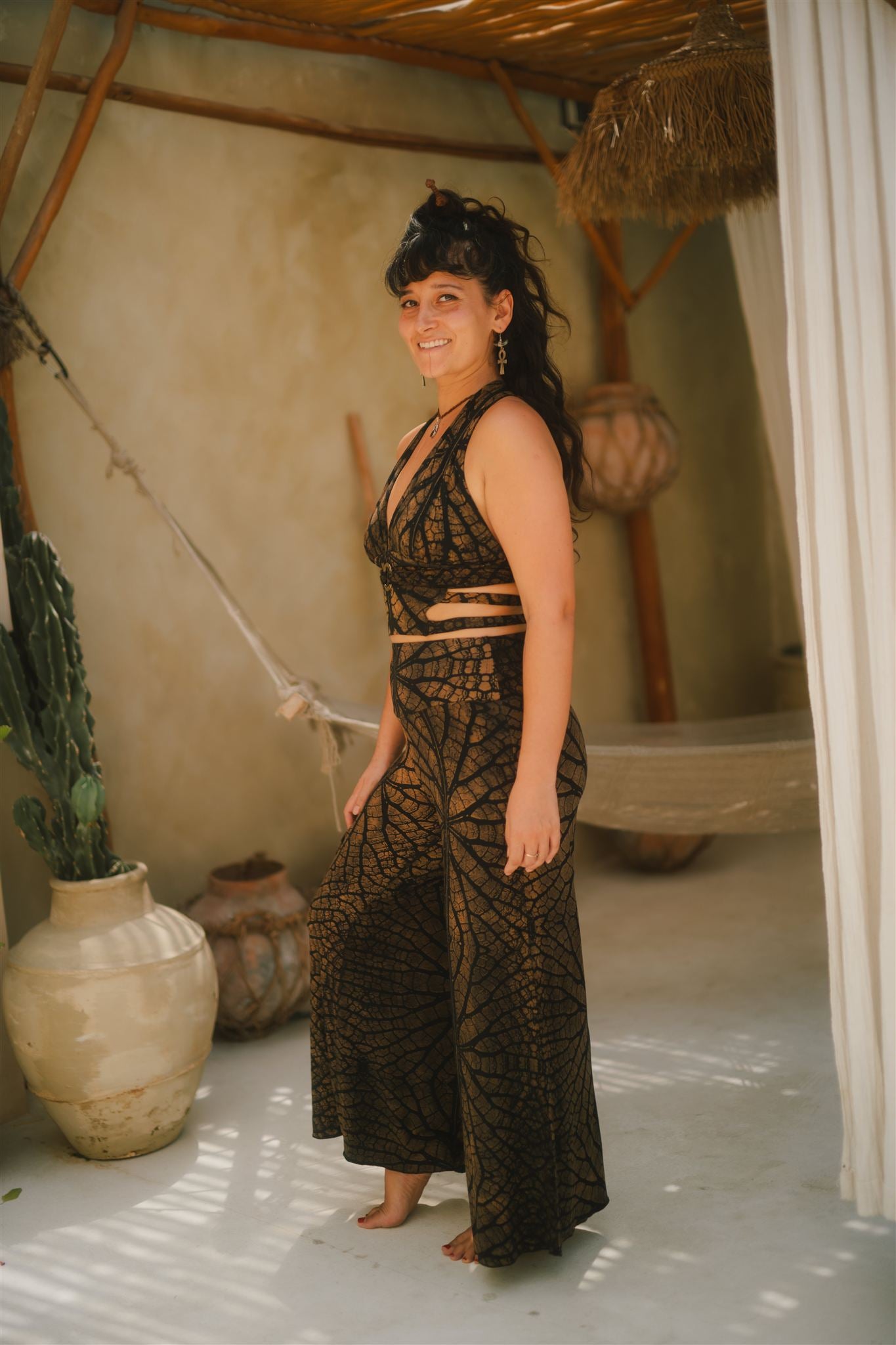 Veil Falls Pants Brown Leaf