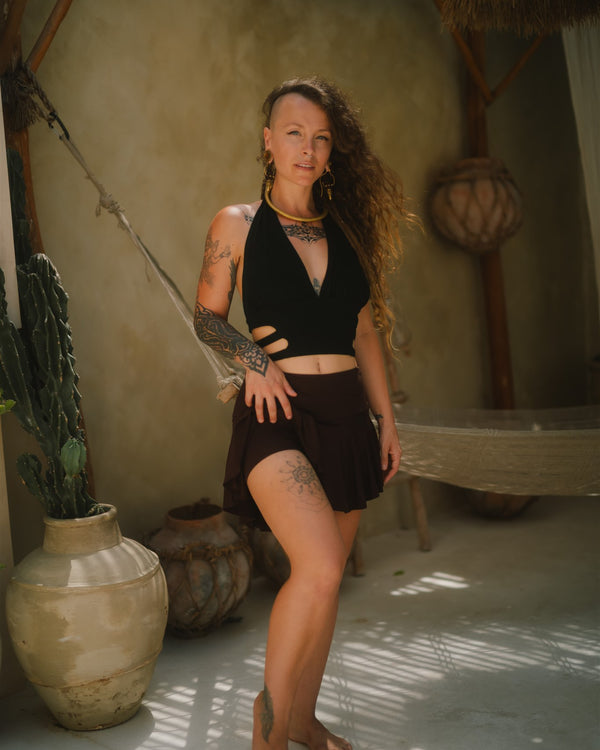 Zumba Skort Brown