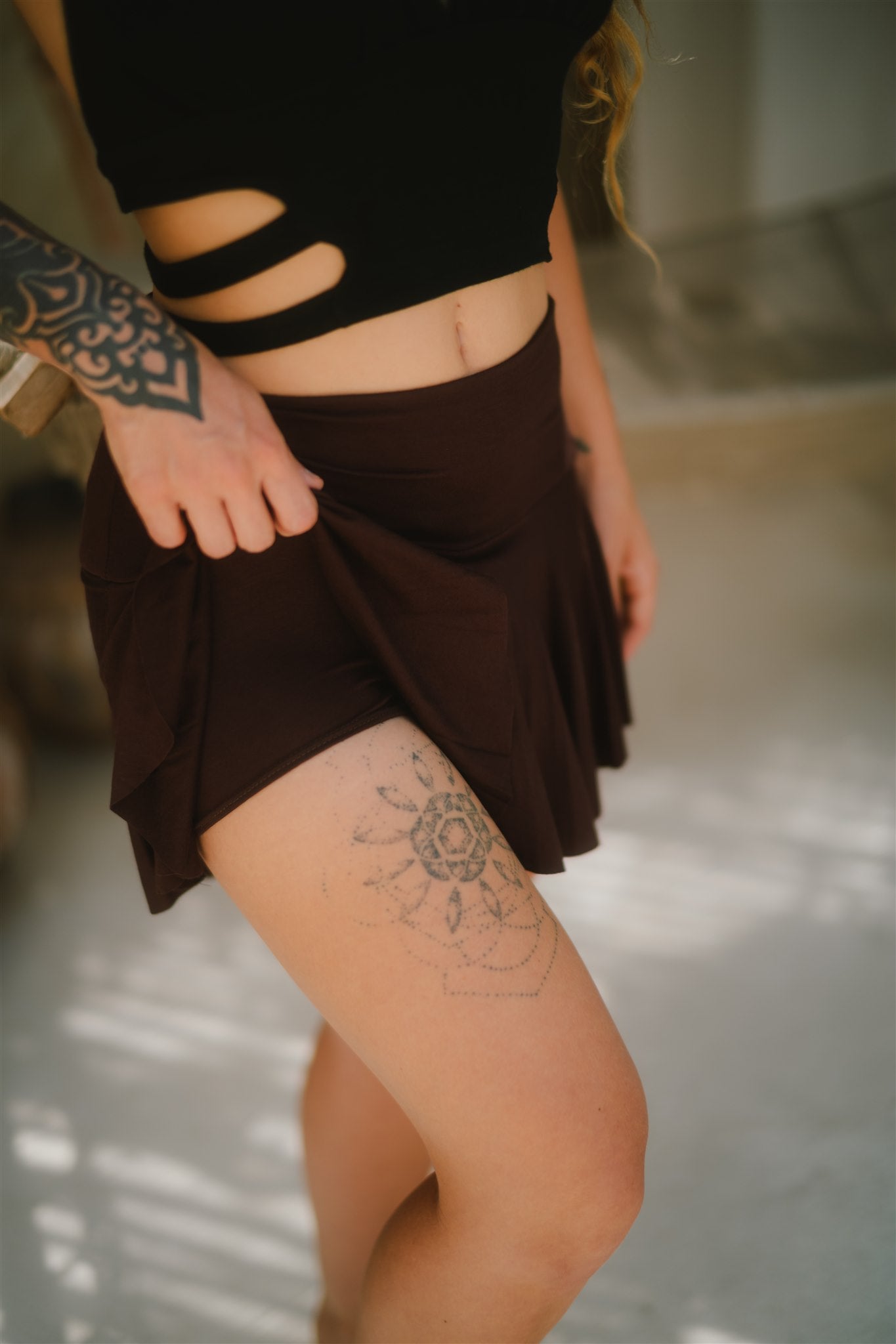 Zumba Skort Brown