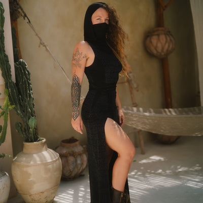 Desert Doof Dress Dark Grey Arabika