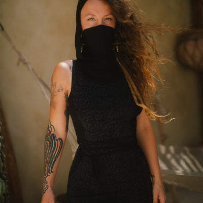 Desert Doof Dress Dark Grey Arabika