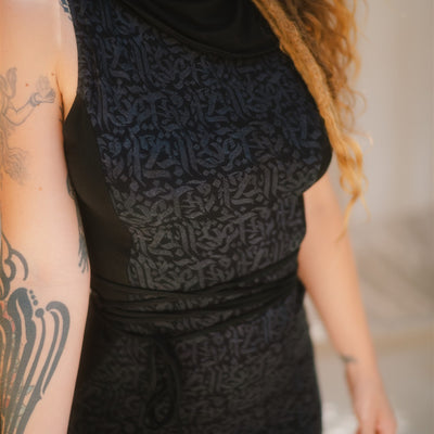 Desert Doof Dress Dark Grey Arabika