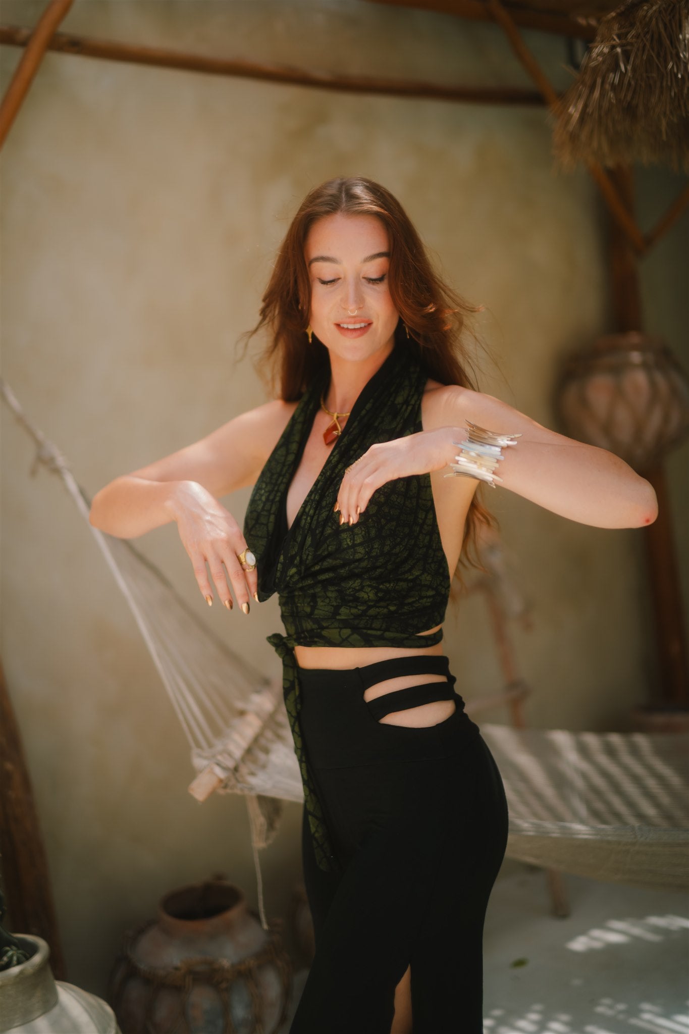 Cobra Hood Top Green Leaf