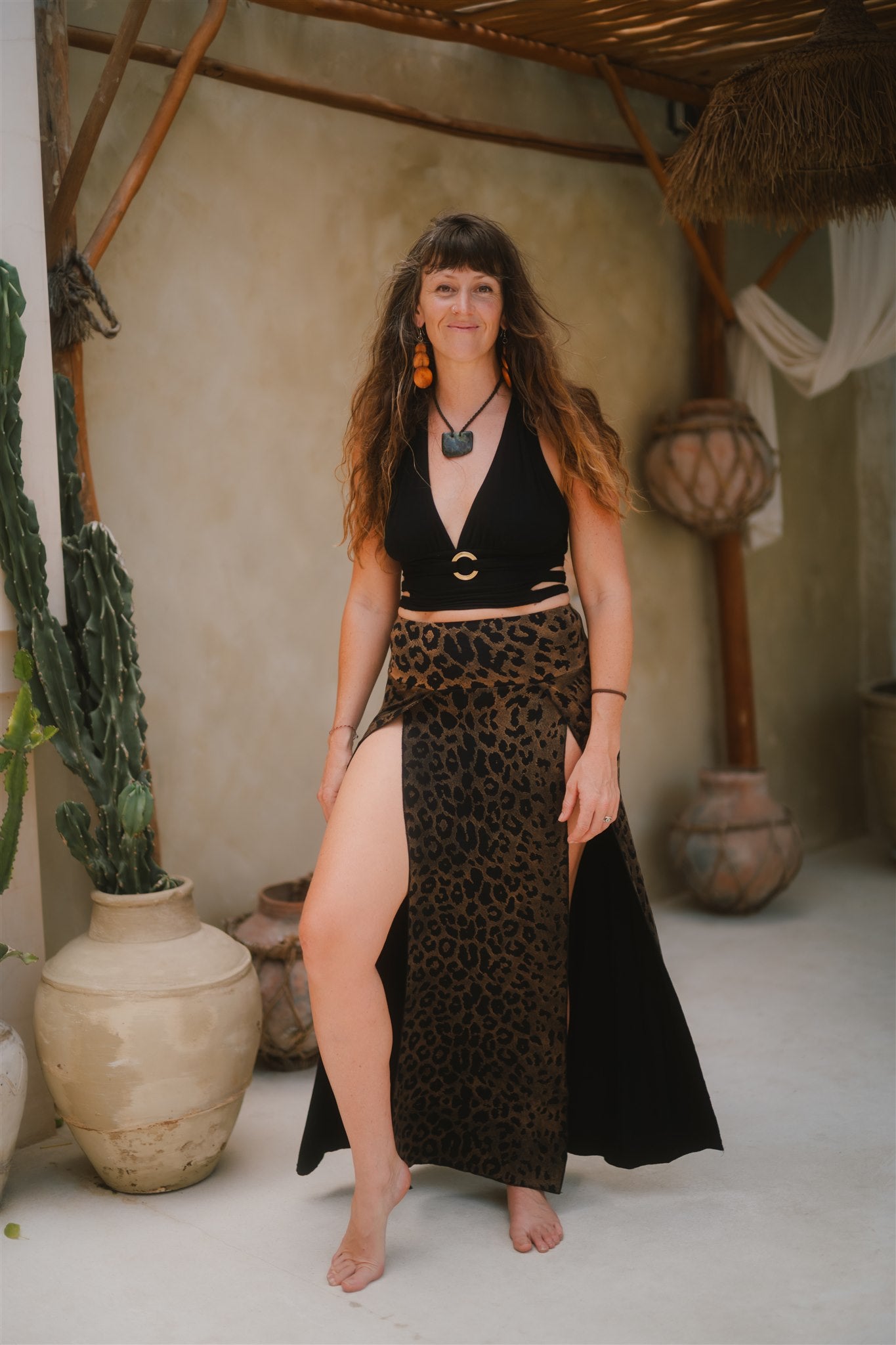 Tribal Trance Skirt Leopard