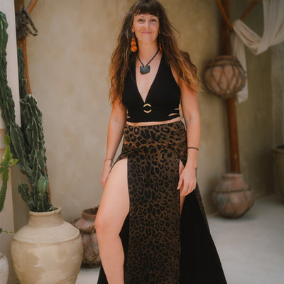 Tribal Trance Skirt Leopard