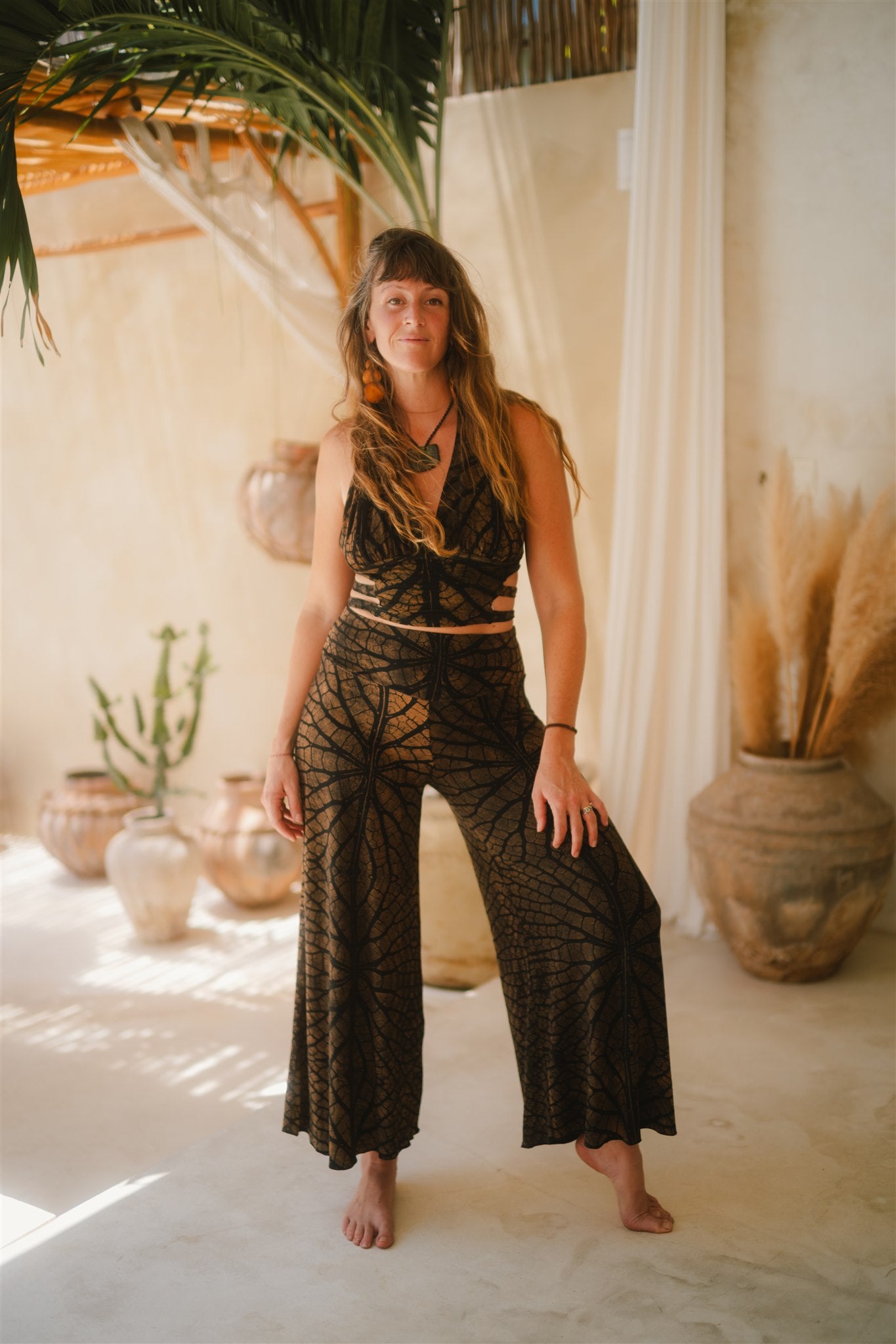 Veil Falls Pants Brown Leaf