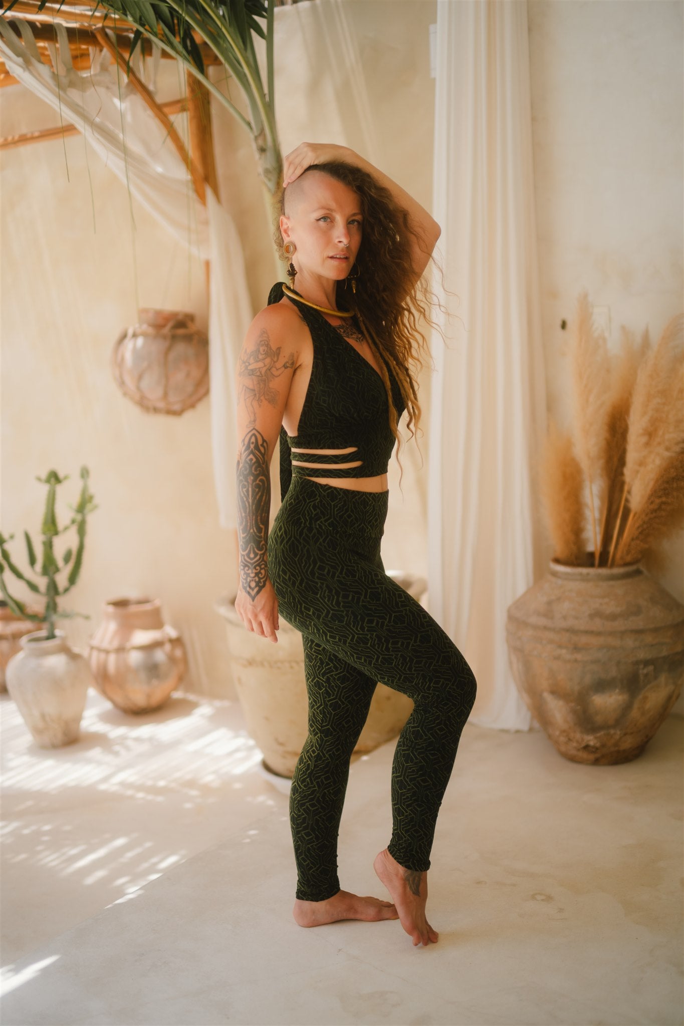 Serpentess Leggings Green SacGrid