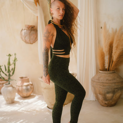 Serpentess Leggings Green SacGrid
