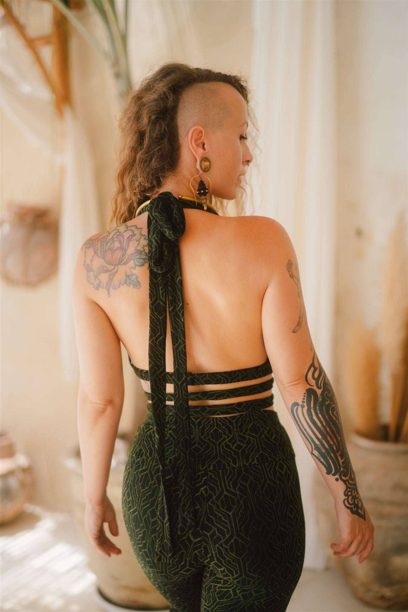 Serpentess Leggings Green SacGrid