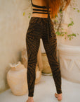 Serpentess Leggings Brown Leaf