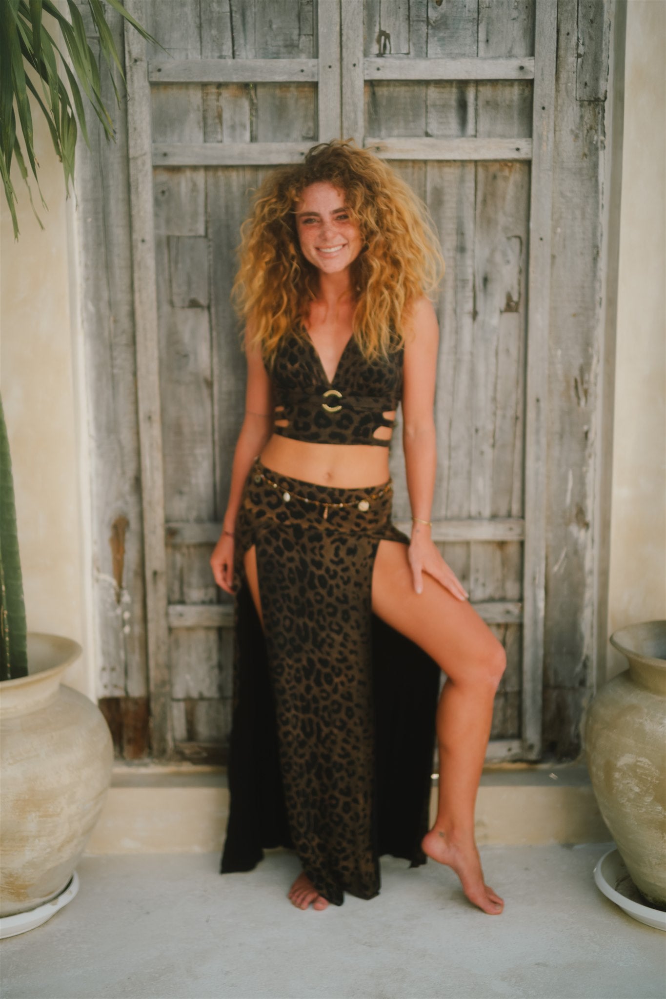 Tribal Trance Skirt Leopard