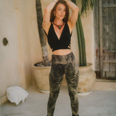 Serpentess Leggings Silver Fern