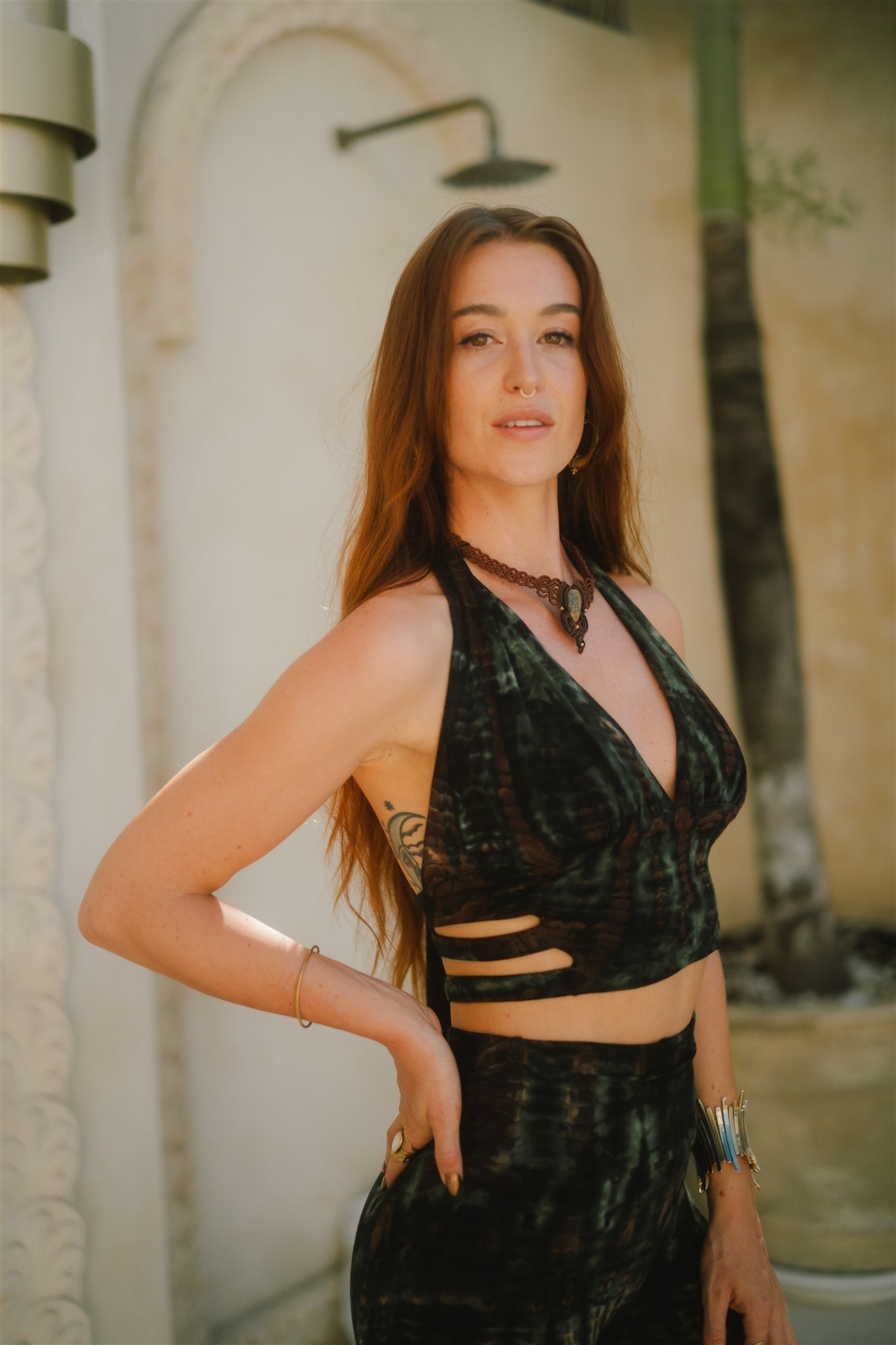 Panthera Top Dark Green Serpent