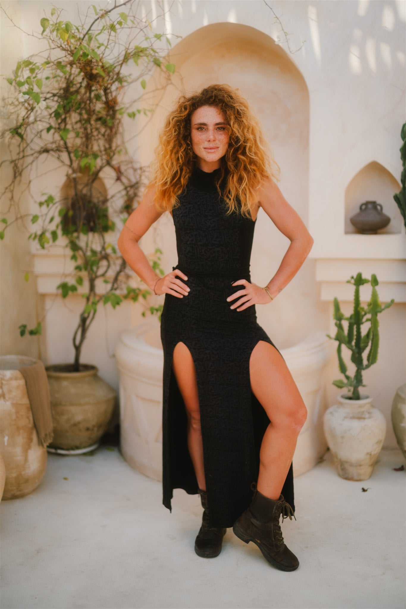 Desert Doof Dress Dark Grey Arabika