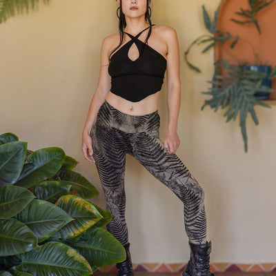 Serpentess Leggings Silver Fern