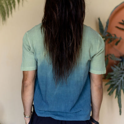 Button Men Shirt-Plant dyed