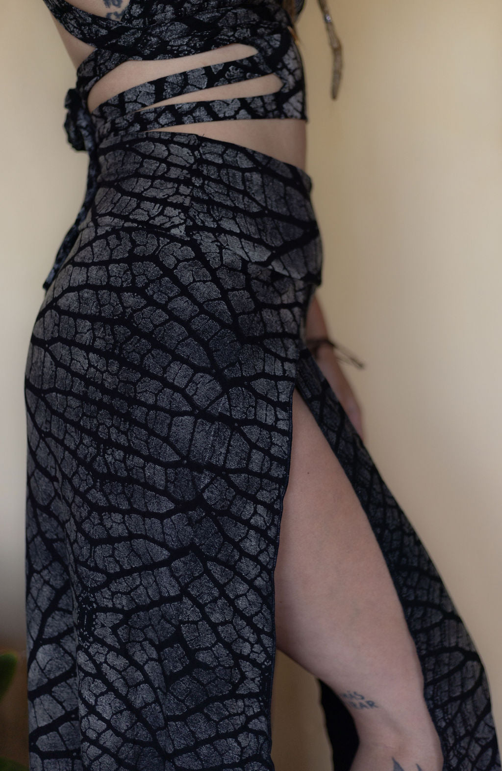 Tribal Trance Skirt Silver Leaf