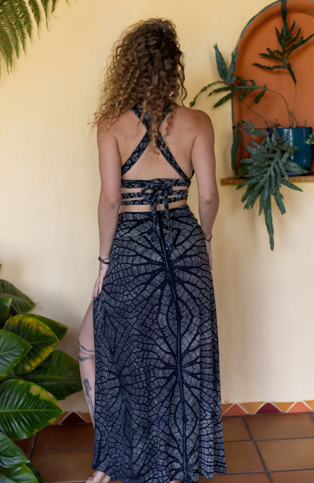Tribal Trance Skirt Silver Leaf