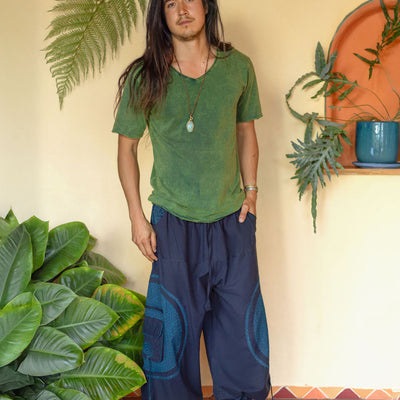 Aladin Pants Tri-Geo Print
