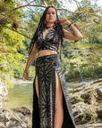 Tribal Trance Skirt Silver Leaf