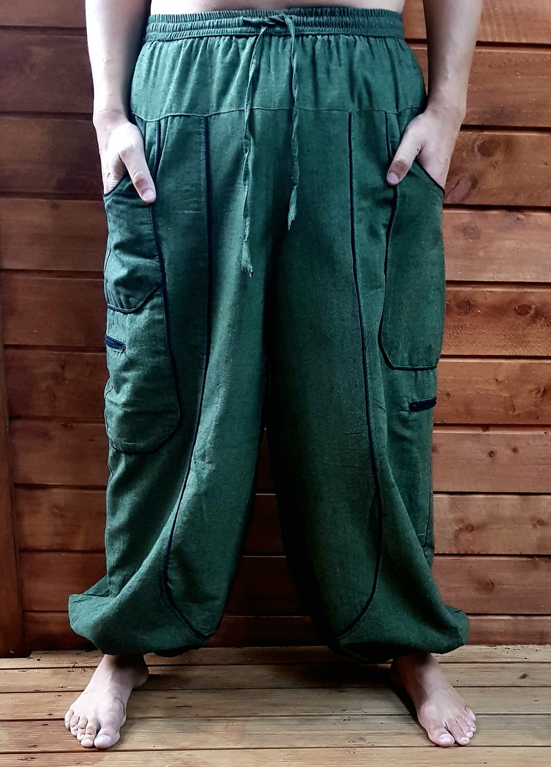 Piping Pants - Green