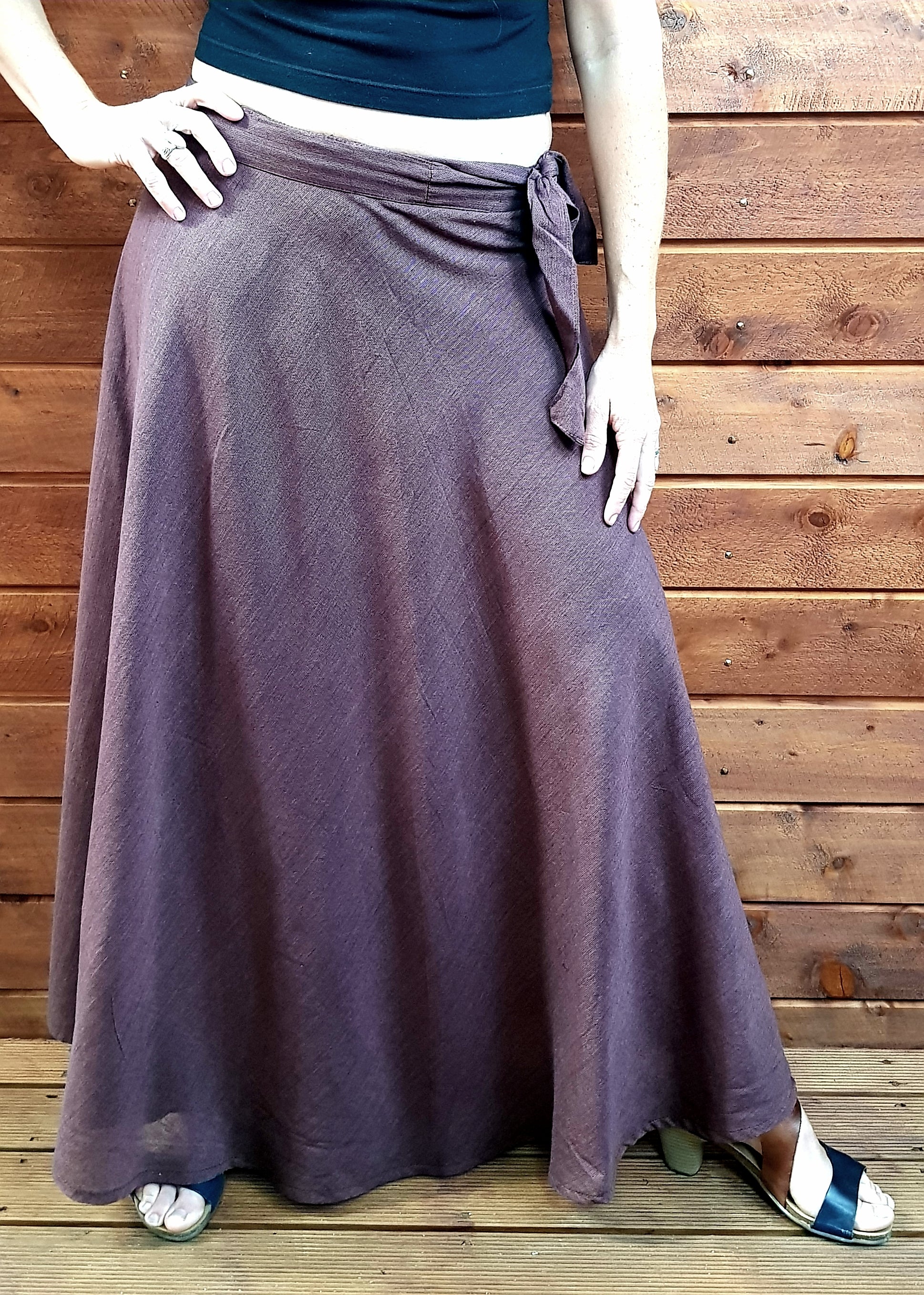 Wrap around skirt (Brown)