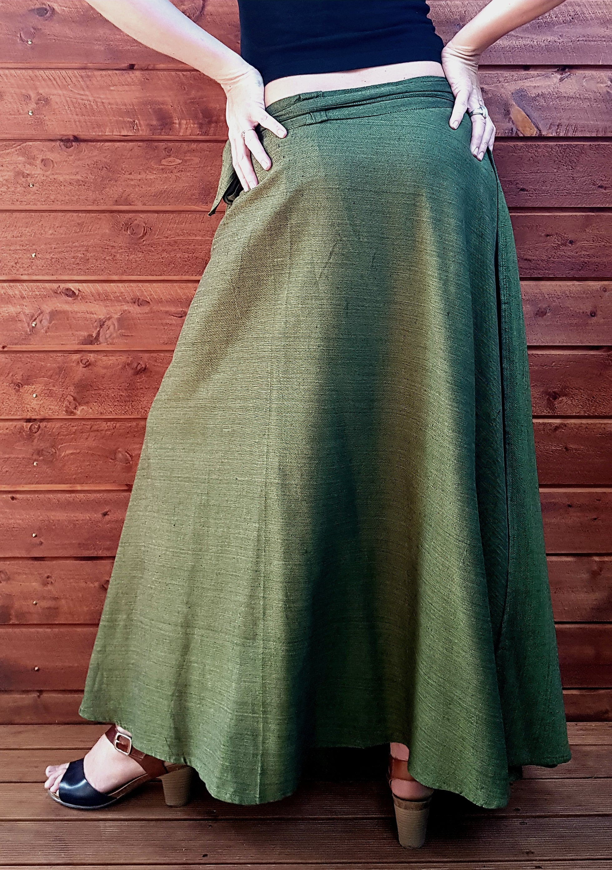 Wrap around skirt (green)